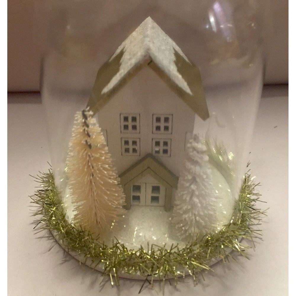 Cloche with Mini House Scene Christmas‎ Tree Ornament - Wondershop